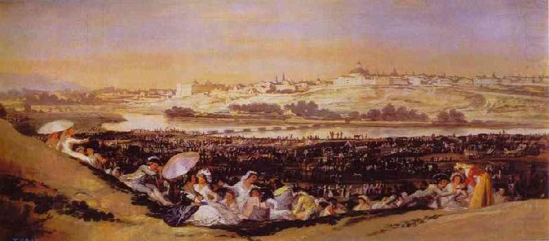 The Medow of San Isido on the Feast Day., Francisco Jose de Goya